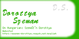 dorottya szeman business card